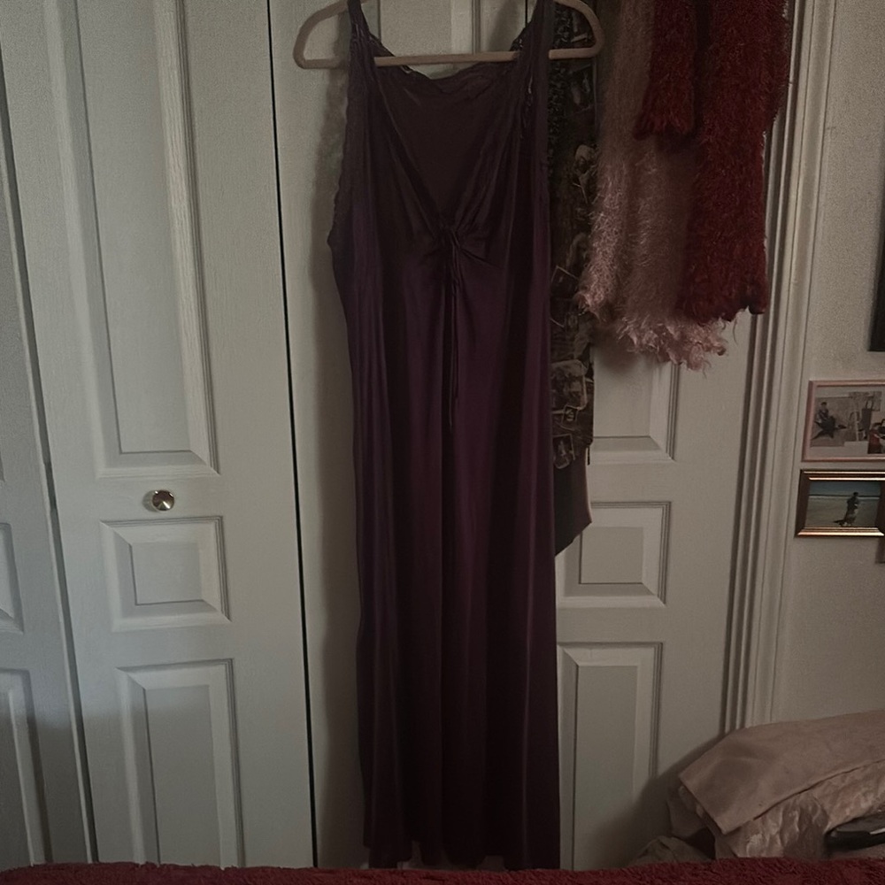 Elegant Purple Women's Slip Nightgown